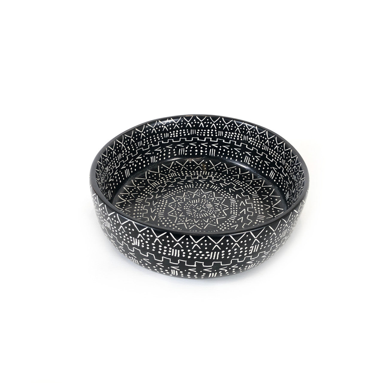 Soapstone Bowl - 8" (Decorative Use Only)